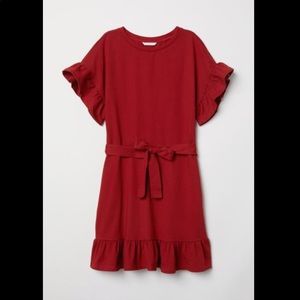 H&M flounced jersey dress